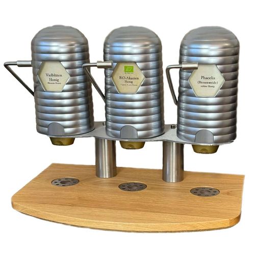 Dispenser "HoneyMat", 3 erogatori, cromato